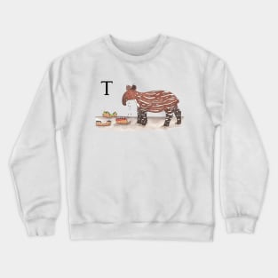 T is for Tapir Crewneck Sweatshirt